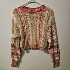 Free People striped knit sweater
